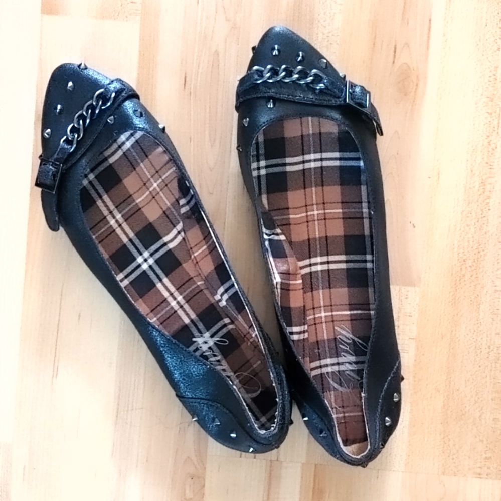 Envy Black Flats Classic Loafers